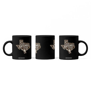Vintage San Antonio Texas Est 1718 Longhorn Cow Skull Coffee Mug TS11 Print Your Wear