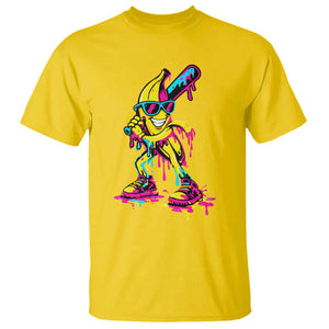 Funny Banana Baseball Drip Ice Cream Splatter T Shirt TS11 Daisy Print Your Wear