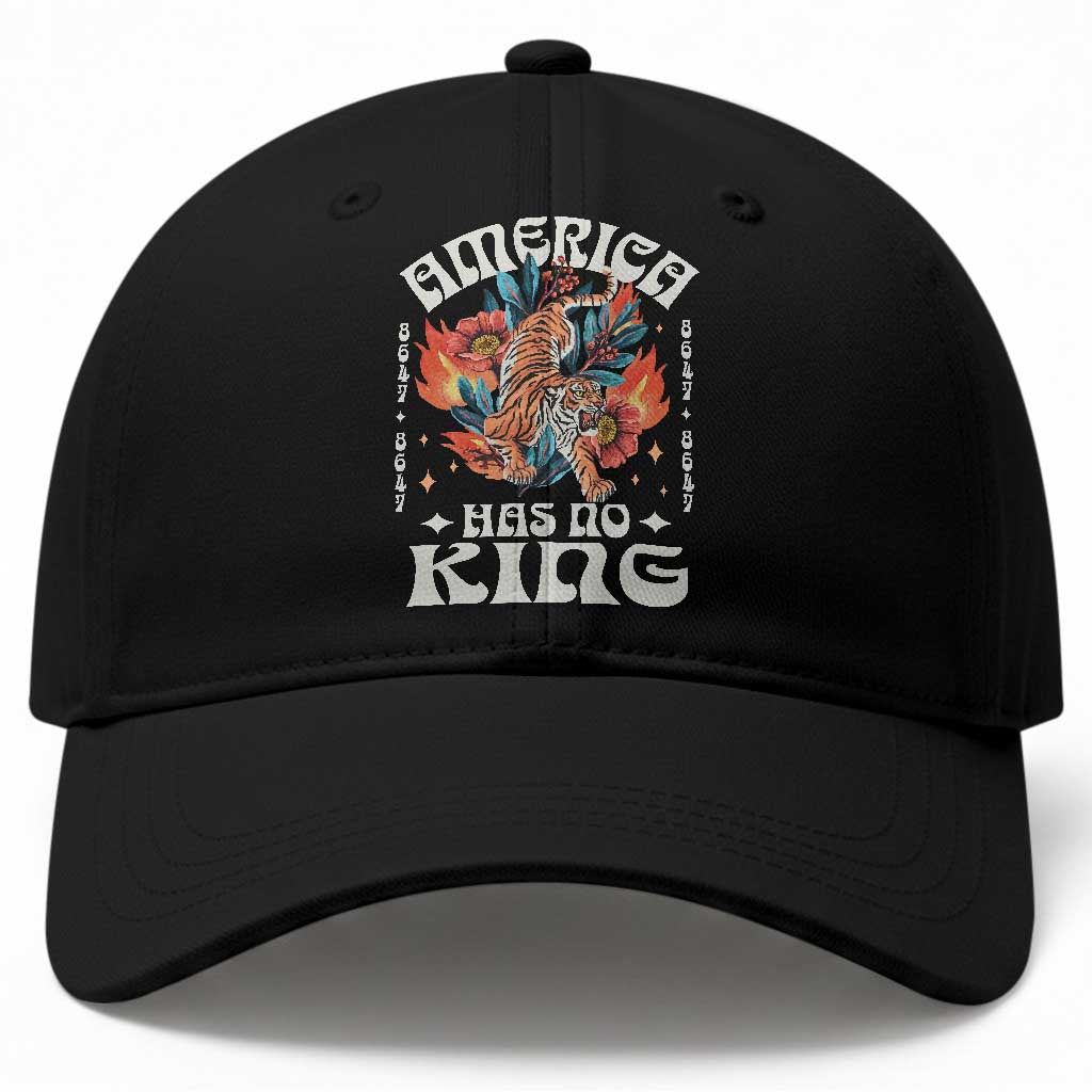 Funny America Has No King 8647 Baseball Cap Vintage Boho Orange Tiger TS11 Print Your Wear