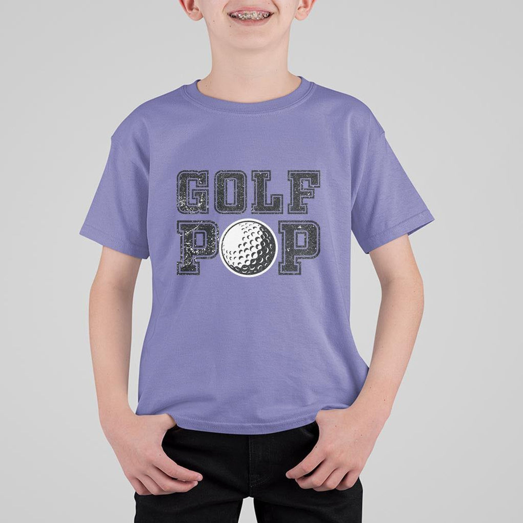 Golf Dad T Shirt For Kid Golf Pop Master Father's Day TS11 Violet Print Your Wear