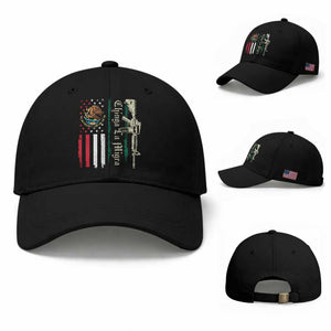 Funny Chinga La Migra Baseball Cap Gun Vintage Mexican Flag TS11 Baseball Cap Universal Fit Black Print Your Wear
