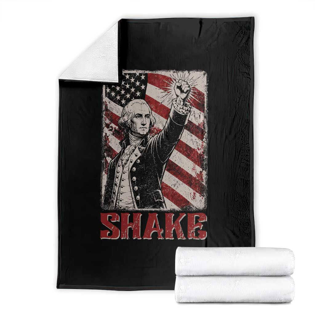 Shake And Bake George Washington 4th of July Couple Matching Throw Blanket TS11 Black Print Your Wear
