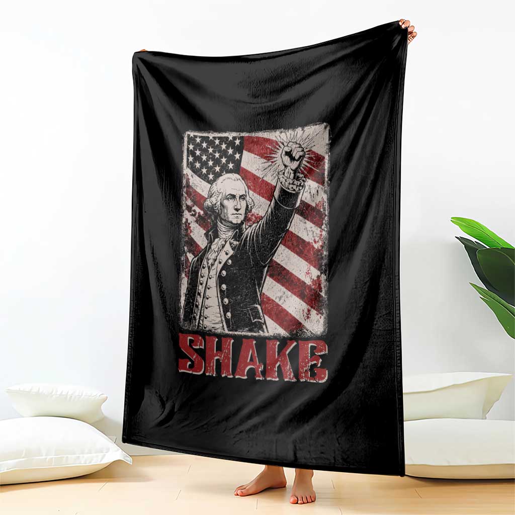 Shake And Bake George Washington 4th of July Couple Matching Throw Blanket TS11 Print Your Wear