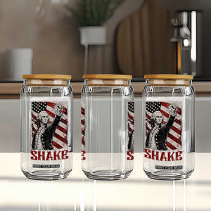 Shake And Bake George Washington 4th of July Couple Matching Glass Can TS11 Print Your Wear