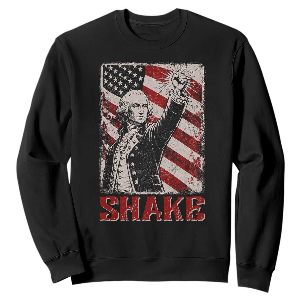Shake And Bake George Washington 4th of July Couple Matching Sweatshirt TS11 Black Print Your Wear