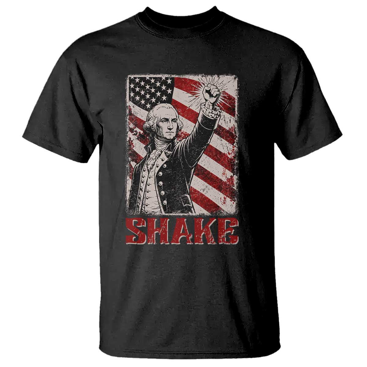 Shake And Bake George Washington 4th of July Couple Matching T Shirt TS11 Black Print Your Wear