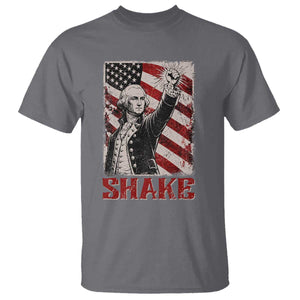 Shake And Bake George Washington 4th of July Couple Matching T Shirt TS11 Charcoal Print Your Wear