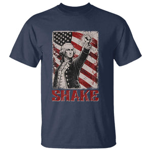 Shake And Bake George Washington 4th of July Couple Matching T Shirt TS11 Navy Print Your Wear