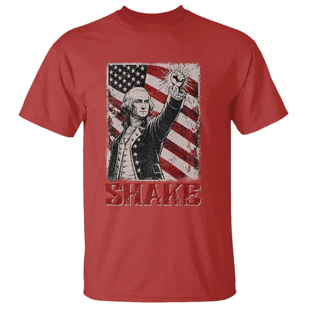 Shake And Bake George Washington 4th of July Couple Matching T Shirt TS11 Red Print Your Wear