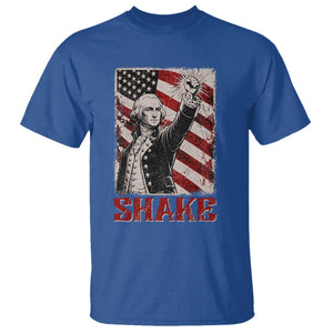 Shake And Bake George Washington 4th of July Couple Matching T Shirt TS11 Royal Blue Print Your Wear