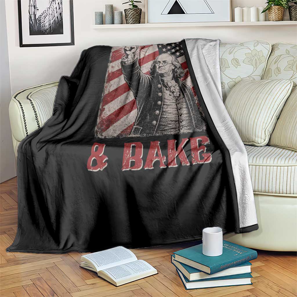Shake And Bake Benjamin Franklin 4th of July Couple Matching Throw Blanket TS11 Print Your Wear