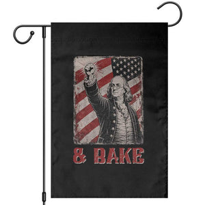 Shake And Bake Benjamin Franklin 4th of July Couple Matching Garden Flag TS11 Black Print Your Wear