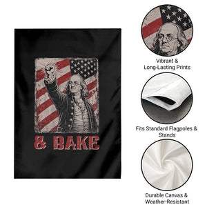 Shake And Bake Benjamin Franklin 4th of July Couple Matching Garden Flag TS11 Print Your Wear