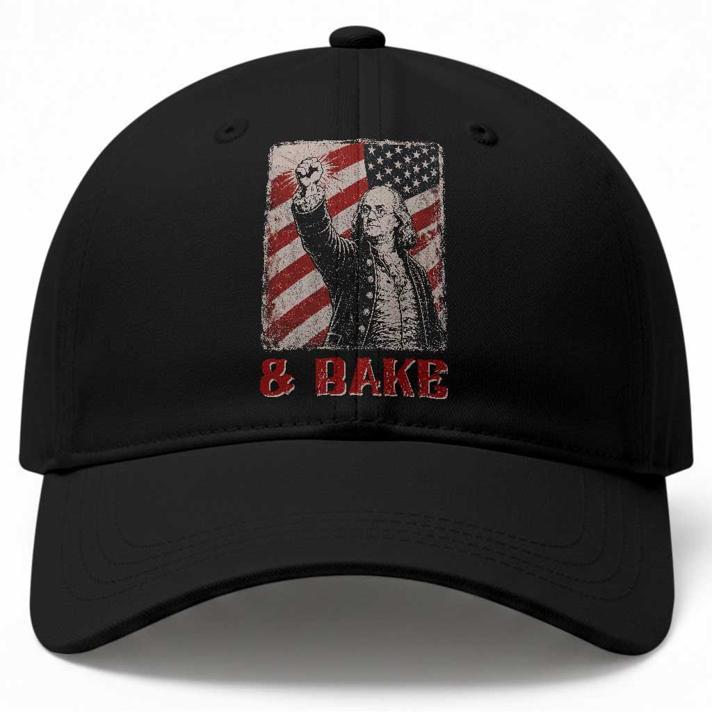 Shake And Bake Benjamin Franklin 4th of July Couple Matching Baseball Cap TS11 Print Your Wear