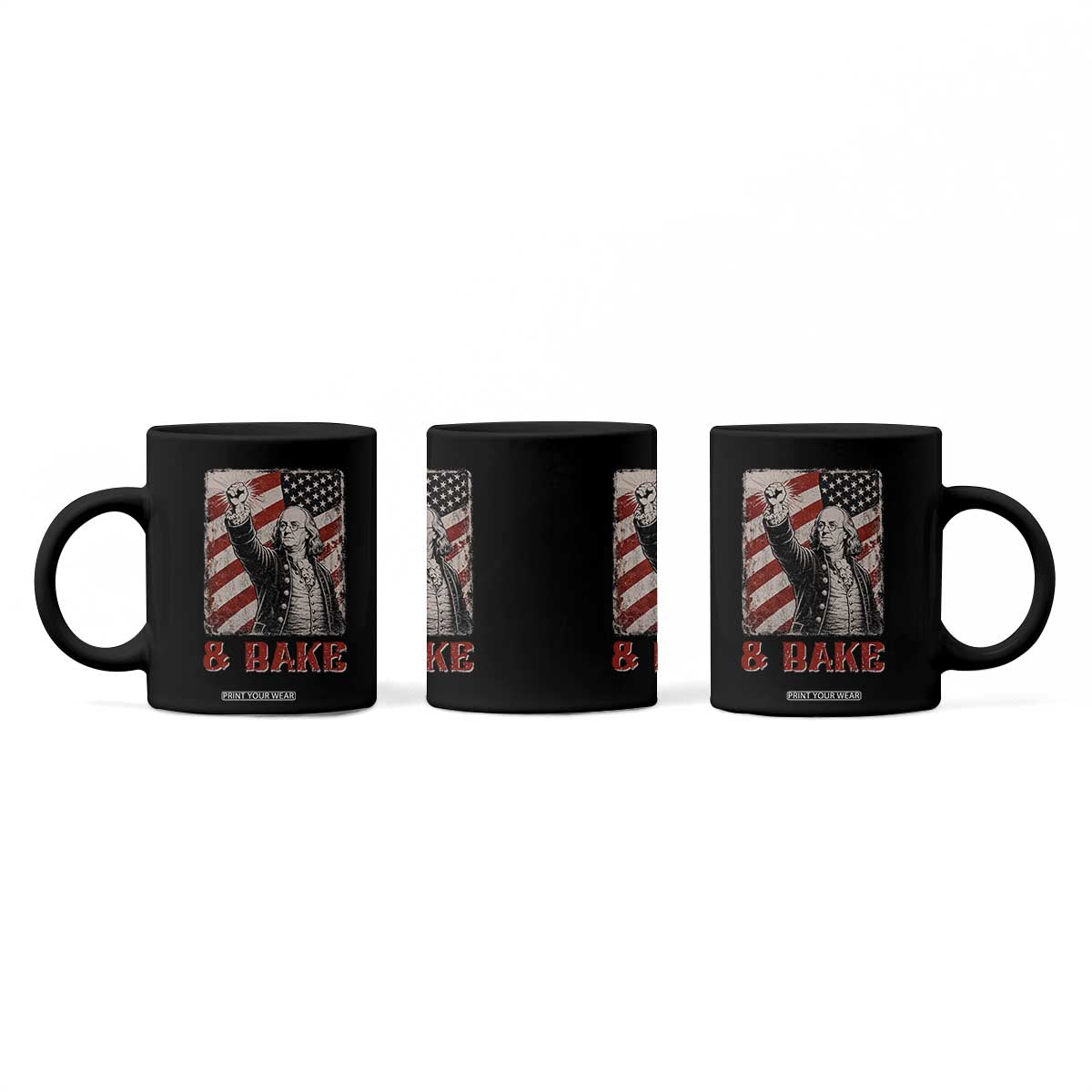 Shake And Bake Benjamin Franklin 4th of July Couple Matching Coffee Mug TS11 Print Your Wear