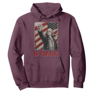 Shake And Bake Benjamin Franklin 4th of July Couple Matching Hoodie TS11 Maroon Print Your Wear