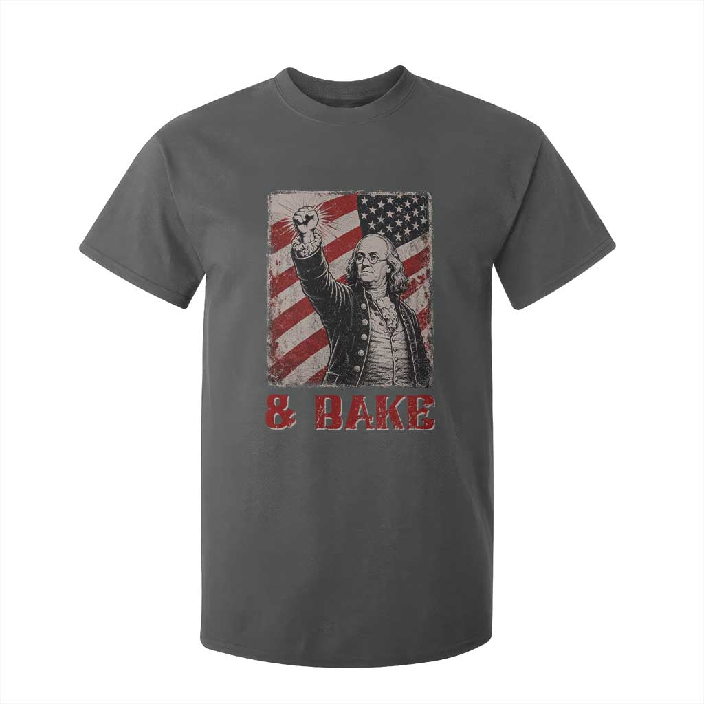 Shake And Bake Benjamin Franklin 4th of July Couple Matching T Shirt For Kid TS11 Dark Heather Print Your Wear