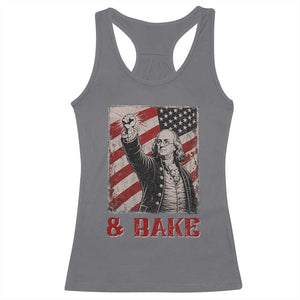 Shake And Bake Benjamin Franklin 4th of July Couple Matching Racerback Tank Top TS11 Charcoal Print Your Wear