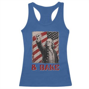 Shake And Bake Benjamin Franklin 4th of July Couple Matching Racerback Tank Top TS11 Royal Blue Print Your Wear