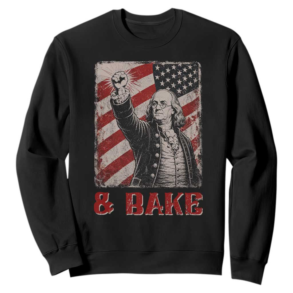 Shake And Bake Benjamin Franklin 4th of July Couple Matching Sweatshirt TS11 Black Print Your Wear