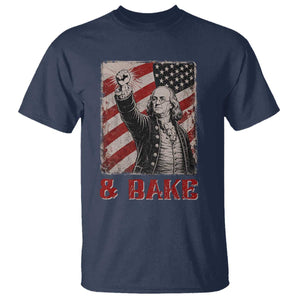 Shake And Bake Benjamin Franklin 4th of July Couple Matching T Shirt TS11 Navy Print Your Wear
