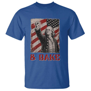 Shake And Bake Benjamin Franklin 4th of July Couple Matching T Shirt TS11 Royal Blue Print Your Wear