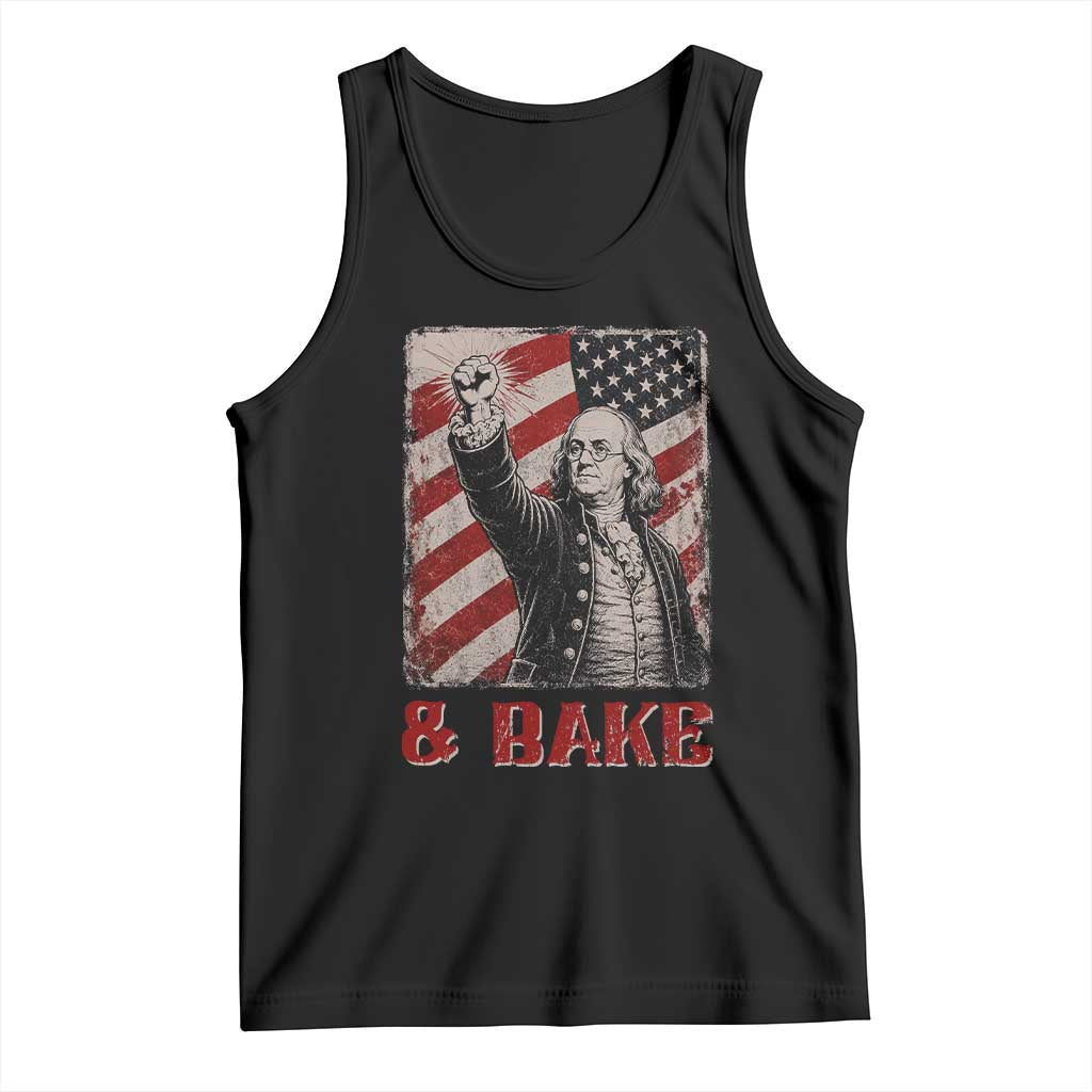 Shake And Bake Benjamin Franklin 4th of July Couple Matching Tank Top TS11 Black Print Your Wear