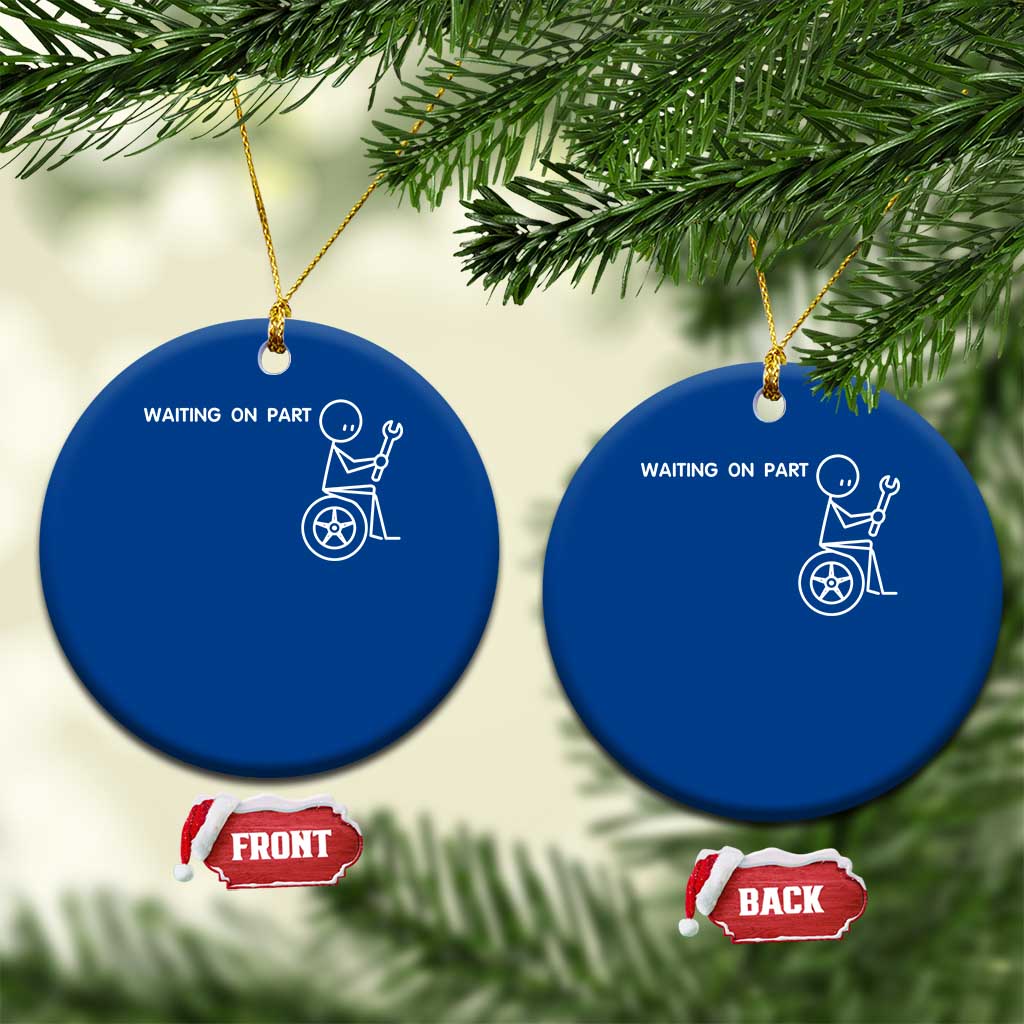Waiting On Parts Funny Mechanic Ceramic Ornament Car Technician Auto Repair Life TS11 1pc Blue Print Your Wear