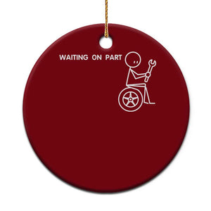 Waiting On Parts Funny Mechanic Ceramic Ornament Car Technician Auto Repair Life TS11 1pc Red Print Your Wear