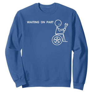 Waiting On Parts Funny Mechanic Sweatshirt Car Technician Auto Repair Life TS11 Royal Blue Print Your Wear