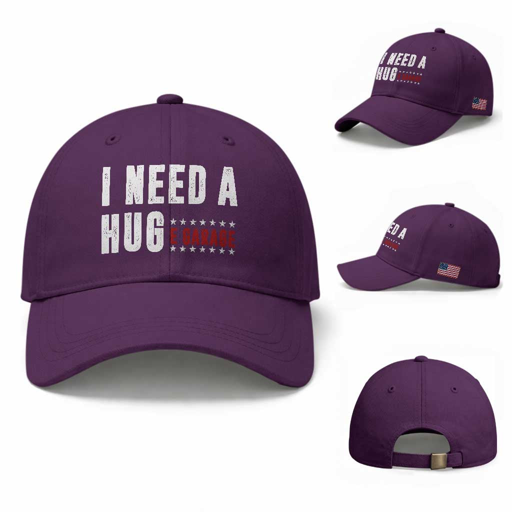 I Need A Huge Garage Funny Mechanic Baseball Cap Car Enthusiast TS11 Baseball Cap Universal Fit Purple Print Your Wear