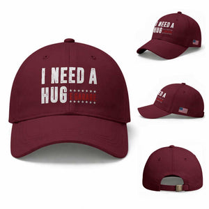 I Need A Huge Garage Funny Mechanic Baseball Cap Car Enthusiast TS11 Baseball Cap Universal Fit Maroon Print Your Wear
