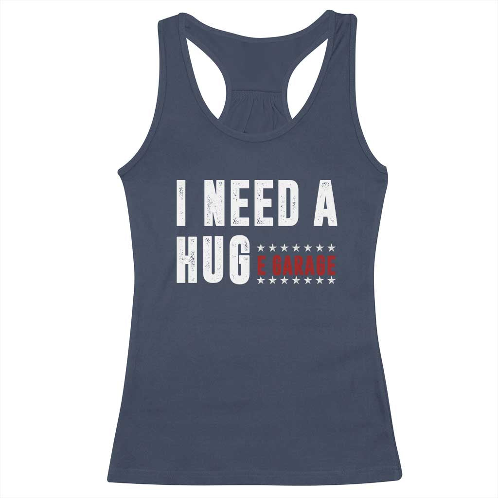 I Need A Huge Garage Funny Mechanic Racerback Tank Top Car Enthusiast TS11 Navy Print Your Wear