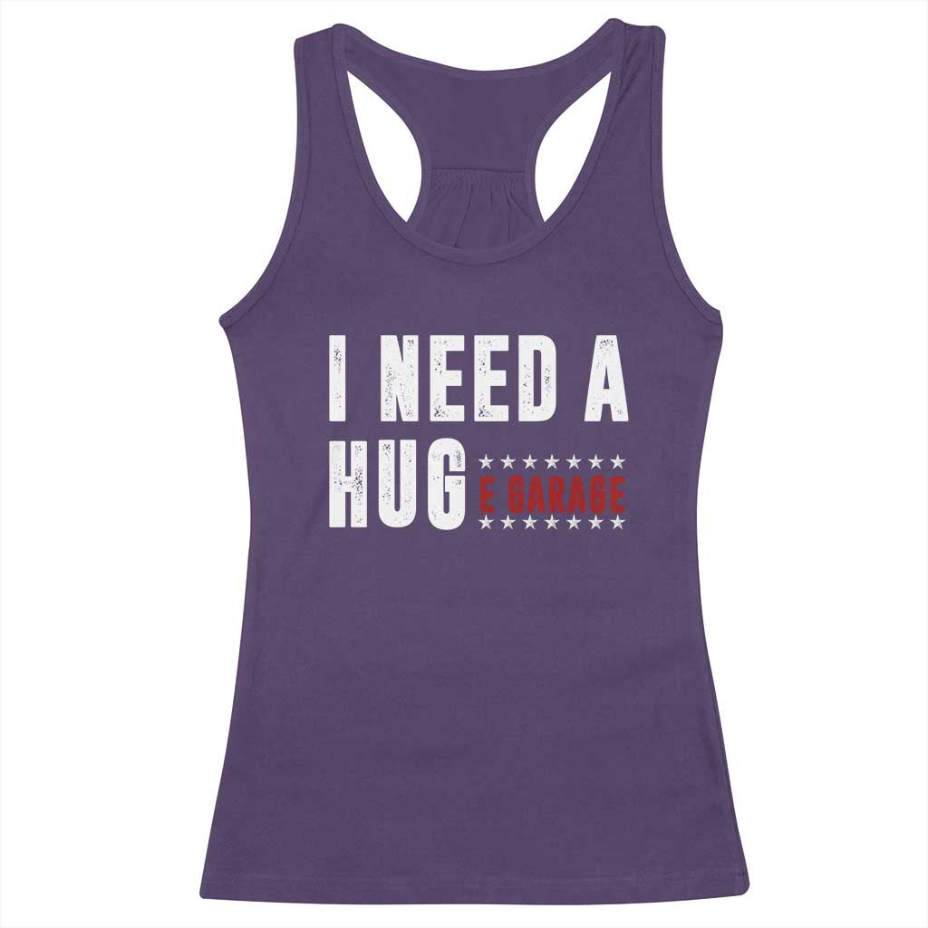 I Need A Huge Garage Funny Mechanic Racerback Tank Top Car Enthusiast TS11 Purple Print Your Wear