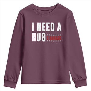 I Need A Huge Garage Funny Mechanic Youth Sweatshirt Car Enthusiast TS11 Maroon Print Your Wear