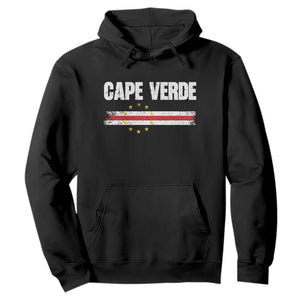 Cape Verde Pride Vintage Cape Verdean Flag 10 Stars Hoodie TS11 Black Print Your Wear