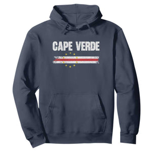 Cape Verde Pride Vintage Cape Verdean Flag 10 Stars Hoodie TS11 Navy Print Your Wear