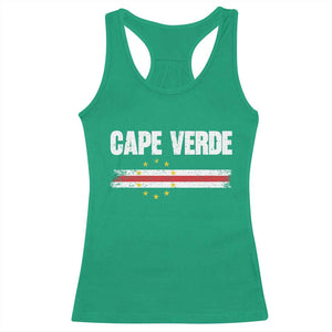 Cape Verde Pride Vintage Cape Verdean Flag 10 Stars Racerback Tank Top TS11 Irish Green Print Your Wear