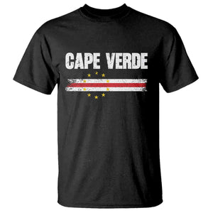 Cape Verde Pride Vintage Cape Verdean Flag 10 Stars T Shirt TS11 Black Print Your Wear