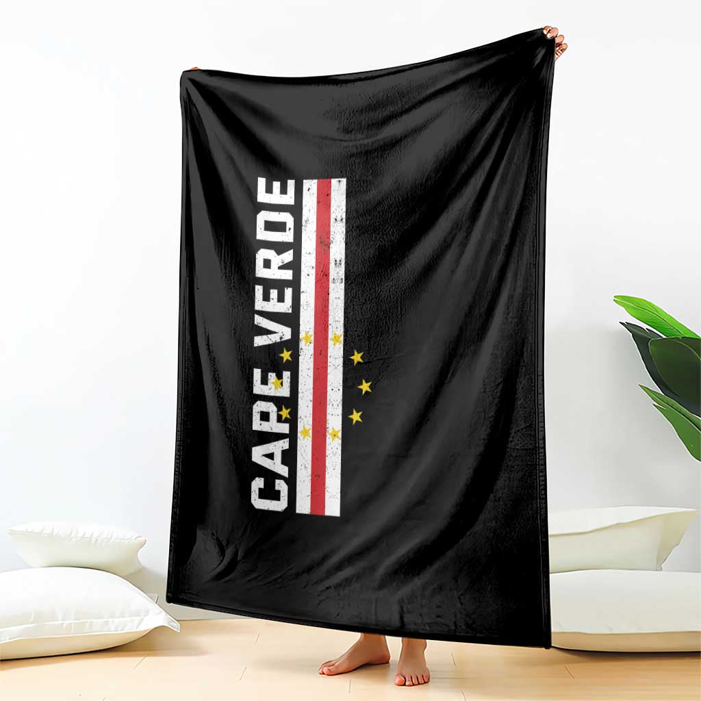 Cabo Verde Pride Vintage Jersey Cape Verdean Flag Throw Blanket TS11 Print Your Wear