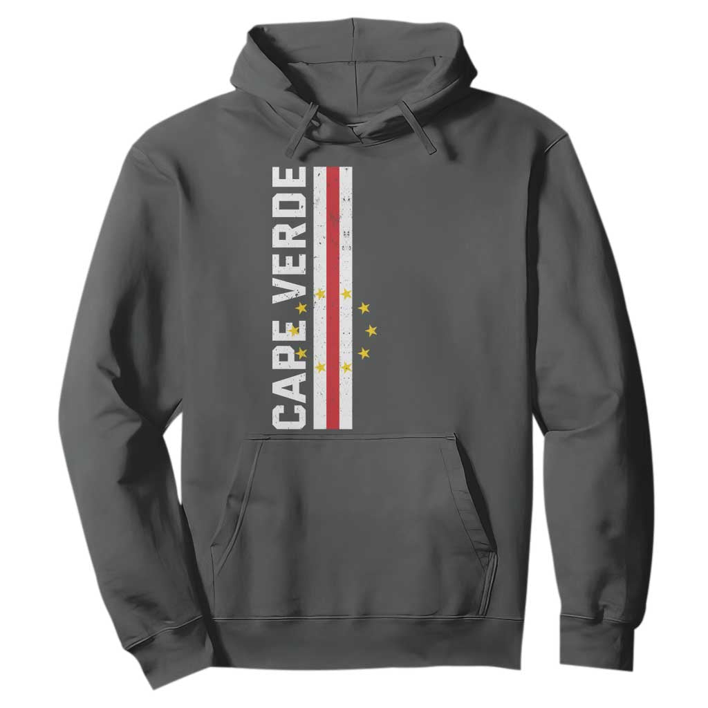 Cabo Verde Pride Vintage Jersey Cape Verdean Flag Hoodie TS11 Dark Heather Print Your Wear