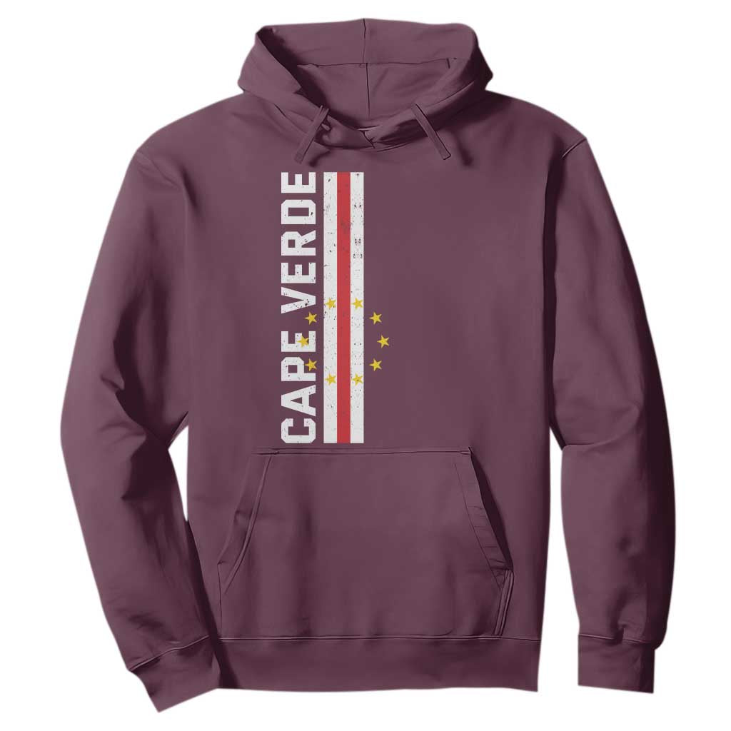 Cabo Verde Pride Vintage Jersey Cape Verdean Flag Hoodie TS11 Maroon Print Your Wear
