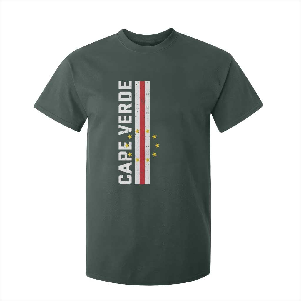 Cabo Verde Pride Vintage Jersey Cape Verdean Flag T Shirt For Kid TS11 Dark Forest Green Print Your Wear