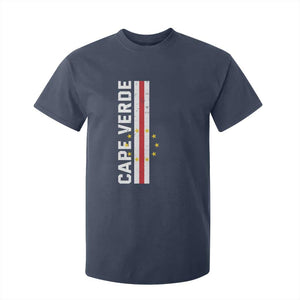 Cabo Verde Pride Vintage Jersey Cape Verdean Flag T Shirt For Kid TS11 Navy Print Your Wear