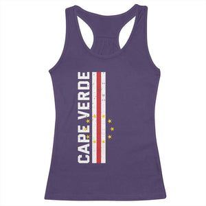 Cabo Verde Pride Vintage Jersey Cape Verdean Flag Racerback Tank Top TS11 Purple Print Your Wear