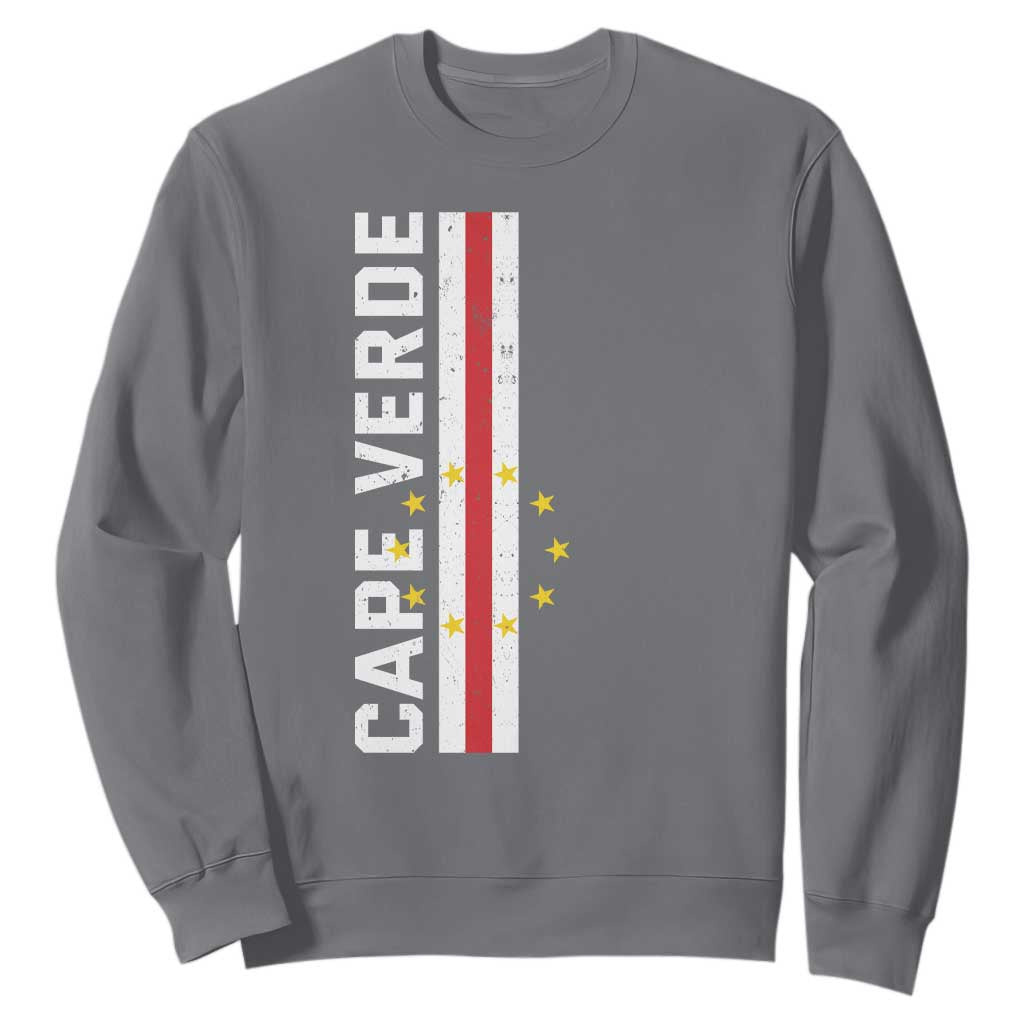 Cabo Verde Pride Vintage Jersey Cape Verdean Flag Sweatshirt TS11 Charcoal Print Your Wear