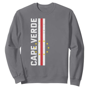 Cabo Verde Pride Vintage Jersey Cape Verdean Flag Sweatshirt TS11 Charcoal Print Your Wear