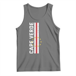 Cabo Verde Pride Vintage Jersey Cape Verdean Flag Tank Top TS11 Black Heather Print Your Wear