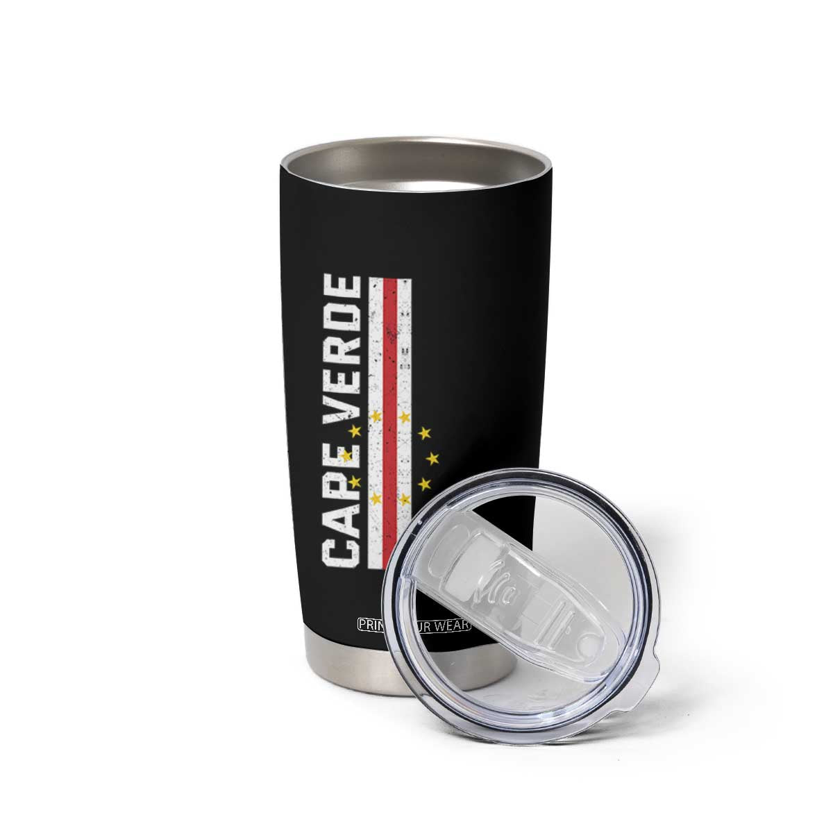 Cabo Verde Pride Vintage Jersey Cape Verdean Flag Tumbler Cup TS11 Print Your Wear