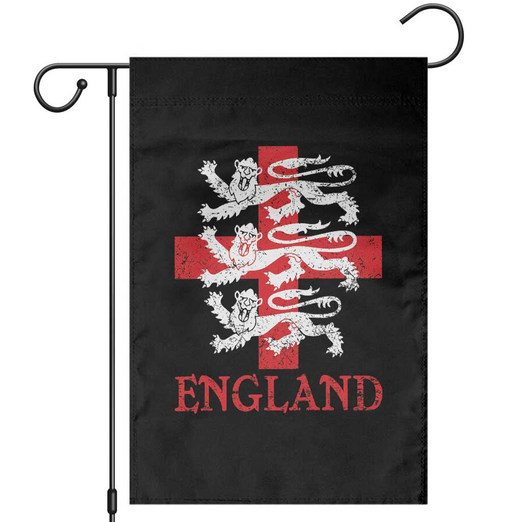England Three Lions Symbol English Pride Souvenir Garden Flag TS11 Black Print Your Wear